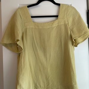 Madewell Lightspun Harlow Square Neck Top